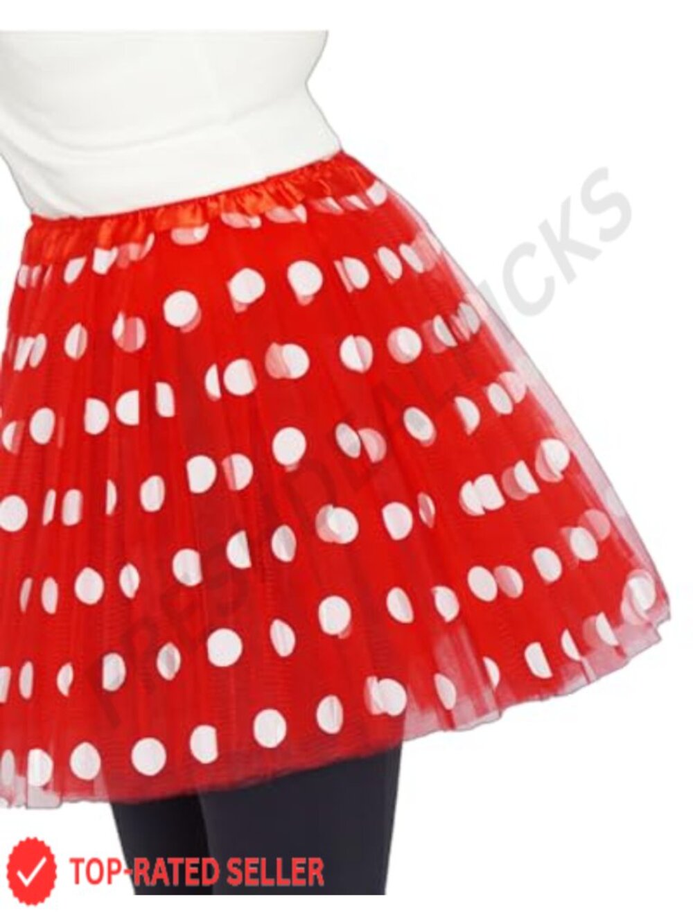 5 Layer Tulle Tutu Skirt Adjustable Elastic Waist Plus Size - Picture 5 of 6